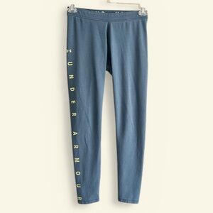 Under Armour Dusty Blue Fitted Leggings Size Medium